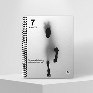 Subject Notebook Partition 7 Horses Leave Hoofprints On Our Hearts That Never Fade