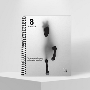 Subject Notebook Partition 8 Horses Leave Hoofprints On Our Hearts That Never Fade