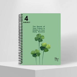 Subject Notebook Partition 4 The Secret Of Your Future Is Hidden In Your Daily Routine