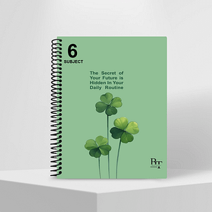 Subject Notebook Partition 6 The Secret Of Your Future Is Hidden In Your Daily Routine