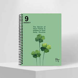 Subject Notebook Partition 9 The Secret Of Your Future Is Hidden In Your Daily Routine