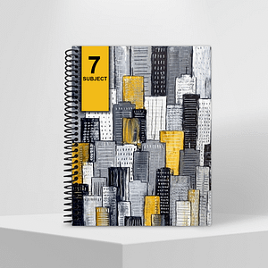 Subject Notebook Partition 7 Blocks