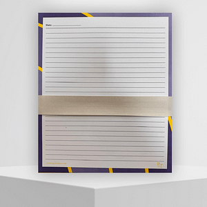 Assignment Sheets With Purple Borders