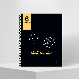 Subject Notebook Partition 6 Rolling Dice