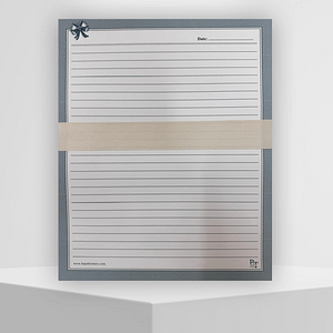 Assignment Sheets With Grey Borders