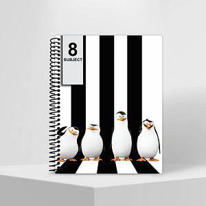 Subject Notebook Partition 8 Penguin