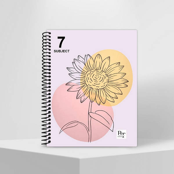 Subject Notebook Partition 7 Sunflower