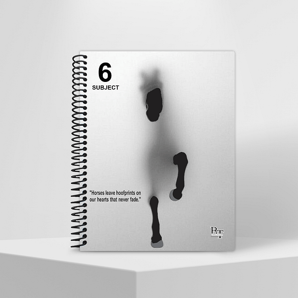 Subject Notebook Partition 6 Horses Leave Hoofprints On Our Hearts That Never Fade