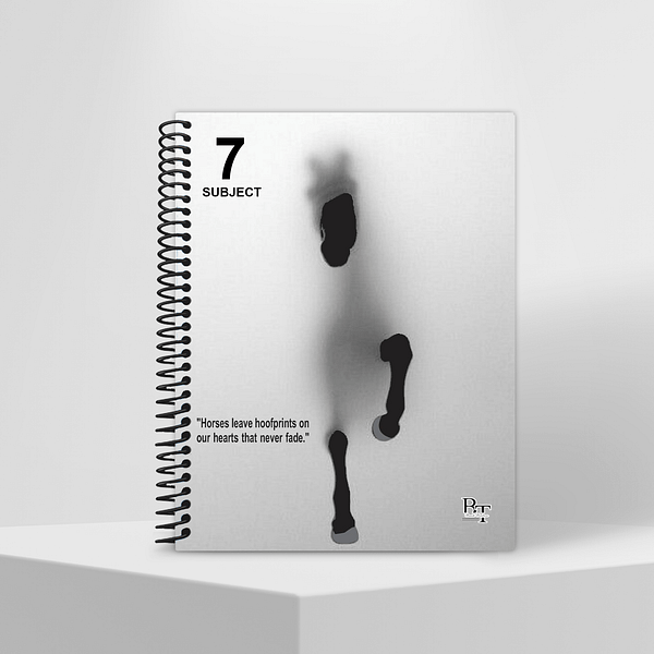 Subject Notebook Partition 7 Horses Leave Hoofprints On Our Hearts That Never Fade