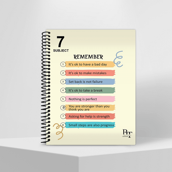 Subject Notebook Partition 7 Remember