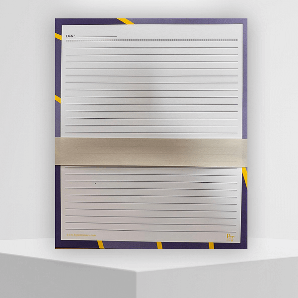 Assignment Sheets With Purple Borders