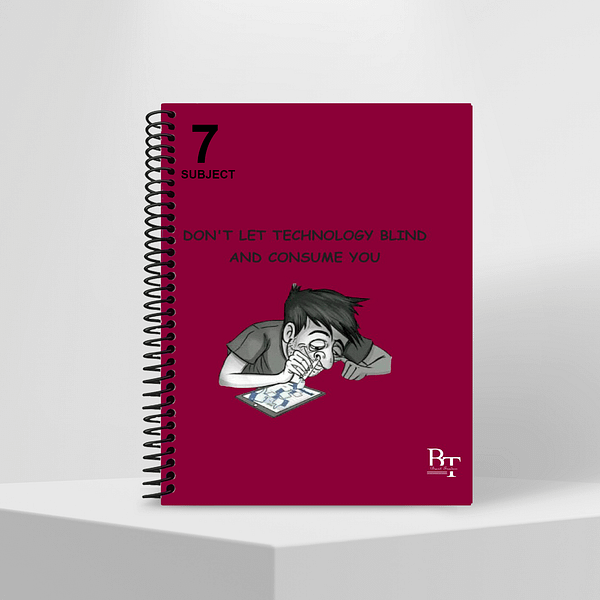Subject Notebook Partition 7 Man Studying