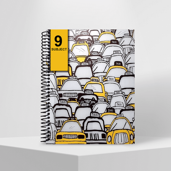 Subject Notebook Partition 9 Small Cars