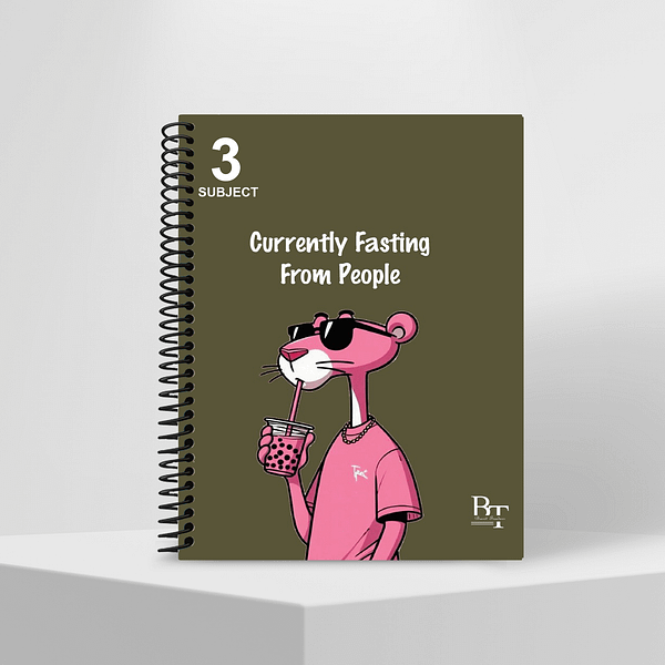 Subject Notebook Partition 3 Pink Panther